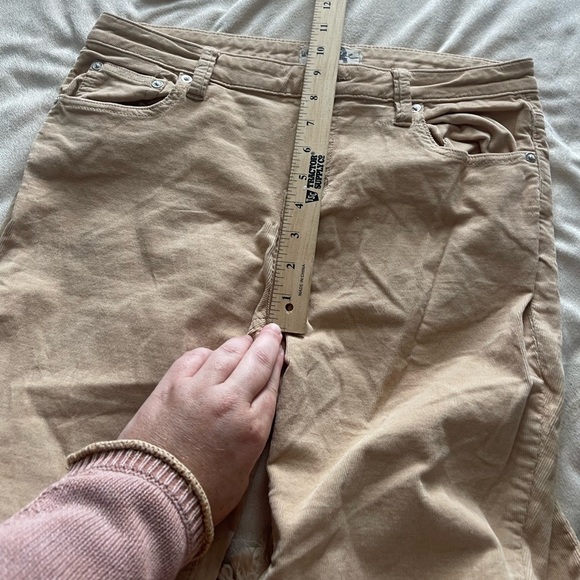 We the free tan corduroy flare raw hem pants - Picture 8 of 11